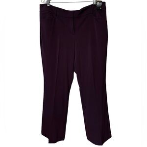NWT New York & Company Bootcut Stretch Size 18 Plum Dress Pants